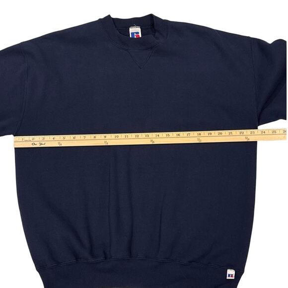 Vintage Russell Sweatshirt Mens Size XL Blue Crew Neck Blank Made in USA 90s - Picture 6 of 7